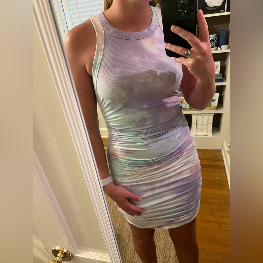 Tie-Dye Bodycon Dress